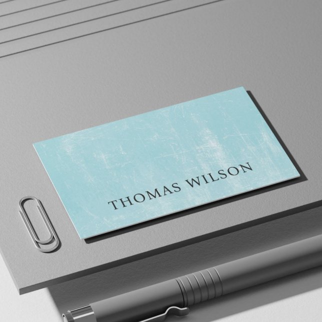 Professionell Minimal Struktur Blue White Consulta Visitkort (Skapare uppladdad)