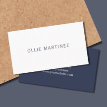 Professionell Minimalialist Mörk blått White Consu