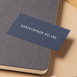 Professionell Minimalialist Mörk blått White Consu Visitkort<br><div class="desc">Enkel kontokortsmall för anpassade. Elegants- och coolans utformning. Perfekt för eventuella professioneller.</div>