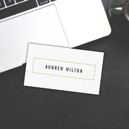 Professionell Minimalist Black White Consultant Visitkort