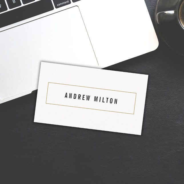 Professionell Minimalist Black White Consultant Visitkort (Skapare uppladdad)