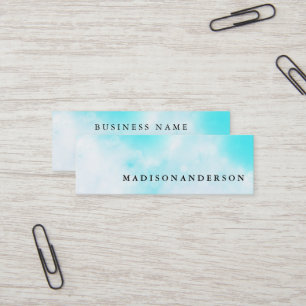 Professionell Minimalist Brown Kraft Sand Papper Mini Visitkort