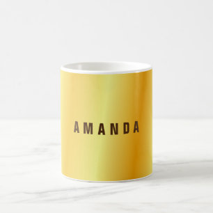 Professionell minimalist guld färg lägg till ditt kaffemugg