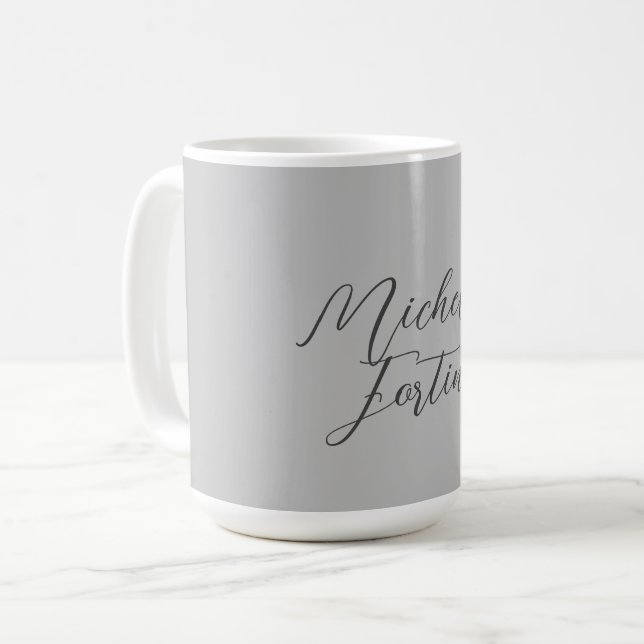 Professionell minimalist modern handstil namn kaffemugg (Framsida vänster)