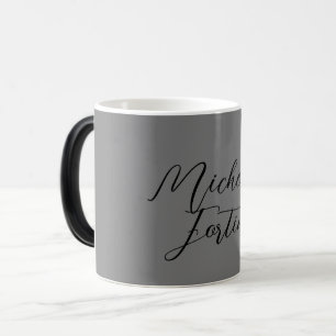 Professionell minimalist modern handstil namn magisk mugg
