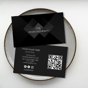 Professionell Minimalistisk Affärsinkort Slick M Visitkort