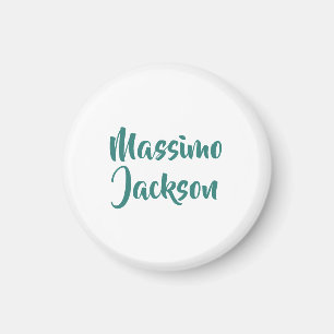 Professionell minimalistisk anpassad namn magnet