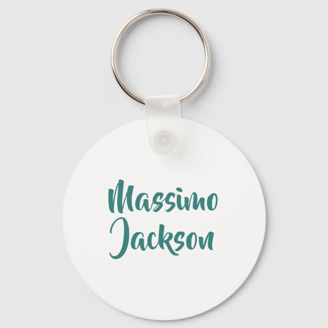 Professionell minimalistisk anpassad namn nyckelring (Framsida)