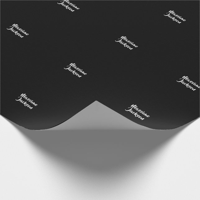 Professionell minimalistisk anpassad namn presentpapper (Hörn)
