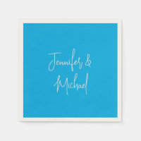 Professionell minimalistisk azure blue calligraphy