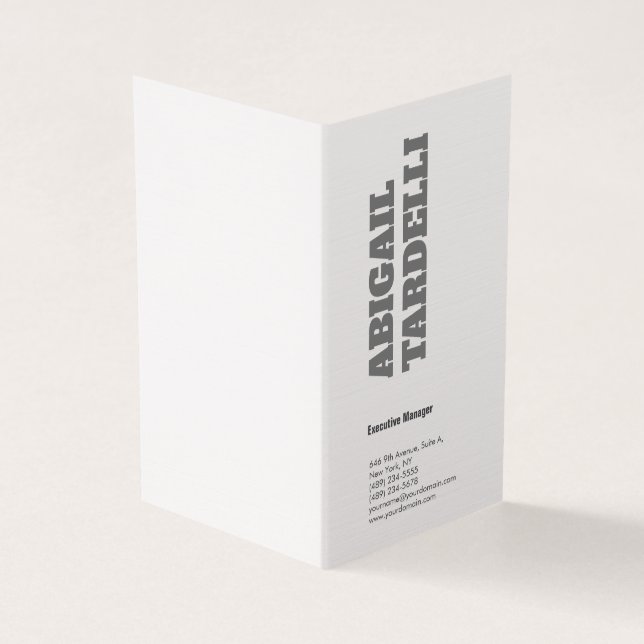 Professionell minimalistisk djärv modern enkel anp visitkort (Utsida)