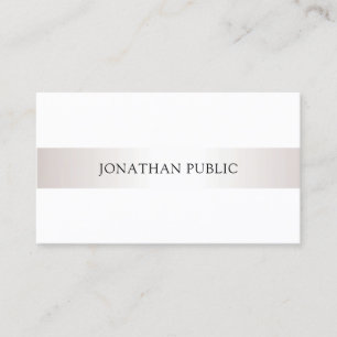 Professionell minimalistisk elegant design chic en visitkort