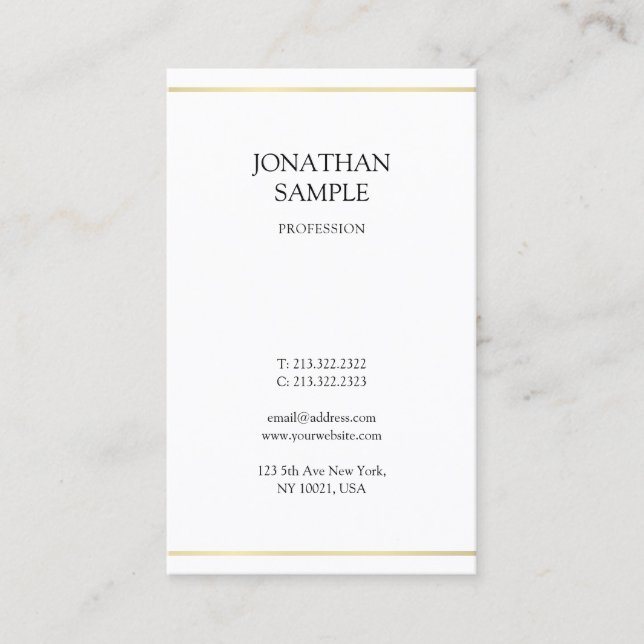 Professionell - Minimalistisk Elegant - modern des Visitkort (Framsida)