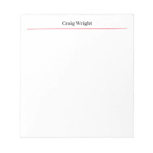 Professionell Minimalistisk Enkel Klassisk Personl Anteckningsblock