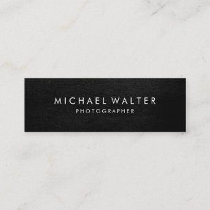 Professionell Minimalistisk Faux-läder Mini Visitkort