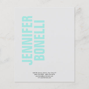 Professionell minimalistisk fet blå namn pappra la