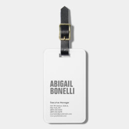 Professionell minimalistisk fet modern grått vit bagagebricka