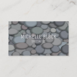 Professionell - Minimalistisk flod Sten-bakgrund Visitkort