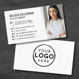 Professionell minimalistisk fotoföretag Din logoty Visitkort