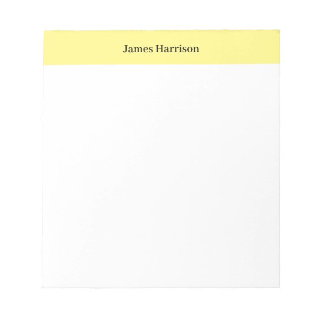 Professionell minimalistisk klassisk anteckningsblock (Framsida)