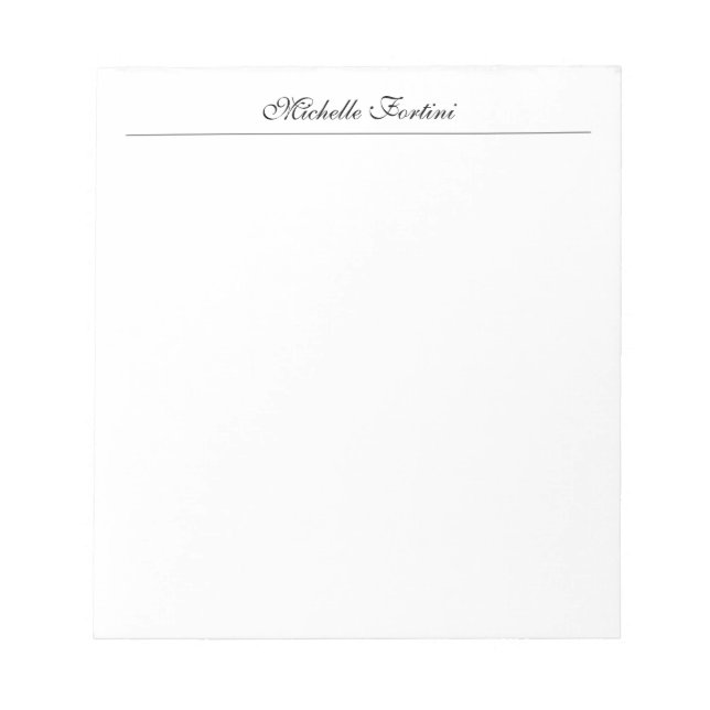 Professionell minimalistisk klassisk handskrift anteckningsblock (Framsida)