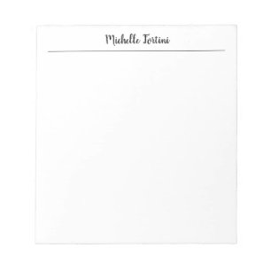 Professionell minimalistisk klassisk script anteckningsblock