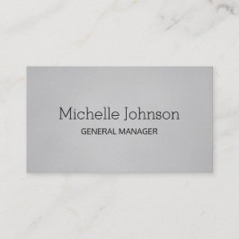 Professionell Minimalistisk kornig Grått Visitkort