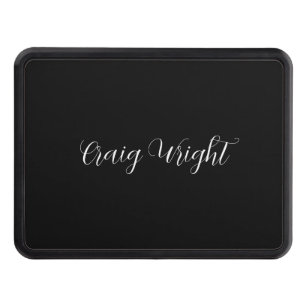 Professionell - minimalistisk Lägg till Namn-Perso Dragkroksskydd