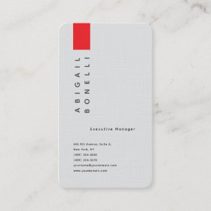 Professionell minimalistisk modern enfärgad grå visitkort