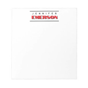 Professionell minimalistisk modern enkel anteckningsblock