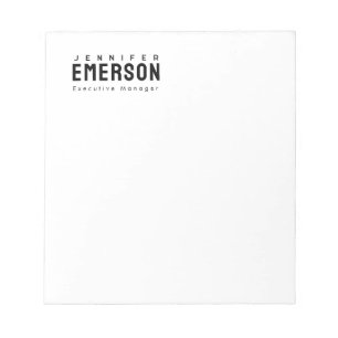 Professionell minimalistisk modern enkel anteckningsblock