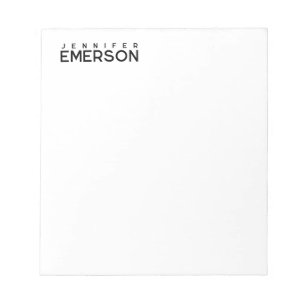 Professionell minimalistisk modern enkel anteckningsblock
