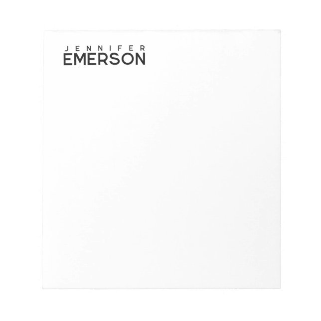 Professionell minimalistisk modern enkel  anteckningsblock (Framsida)