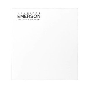 Professionell minimalistisk modern enkel anteckningsblock