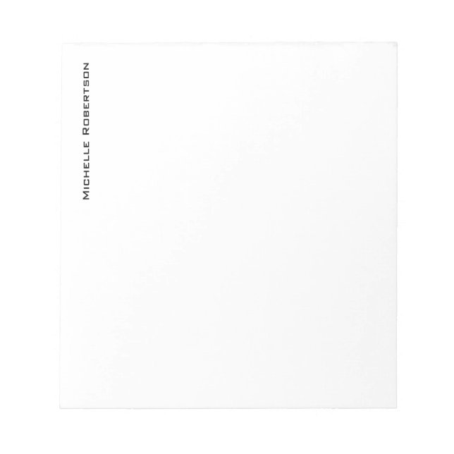 Professionell minimalistisk modern enkel anteckningsblock (Framsida)