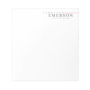 Professionell minimalistisk modern enkel anteckningsblock