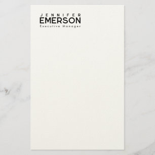 Professionell minimalistisk modern enkel brevpapper
