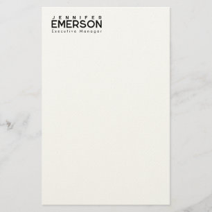 Professionell minimalistisk modern enkel brevpapper