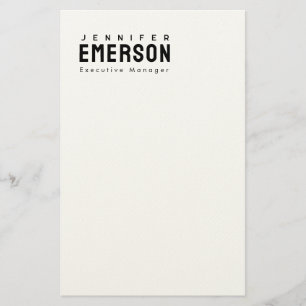 Professionell minimalistisk modern enkel  brevpapper
