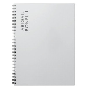Professionell minimalistisk modern enkel egen namn anteckningsbok