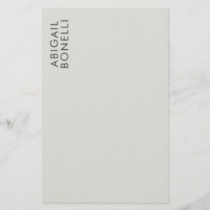 Professionell minimalistisk modern enkel egen namn brevpapper