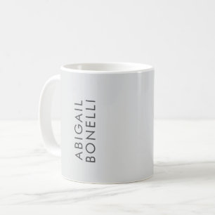 Professionell minimalistisk modern enkel egen namn kaffemugg