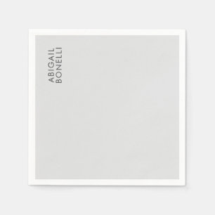 Professionell minimalistisk modern enkel egen namn pappersservett