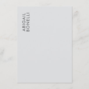 Professionell minimalistisk modern enkel egen namn tilläggskort