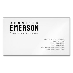 Professionell minimalistisk modern enkel magnetiska visitkort