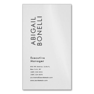 Professionell minimalistisk modern enkel magnetiska visitkort
