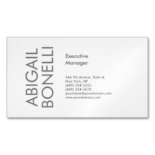 Professionell minimalistisk modern enkel magnetiska visitkort
