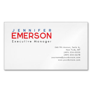 Professionell minimalistisk modern enkel magnetiska visitkort