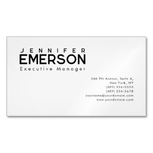 Professionell minimalistisk modern enkel magnetiska visitkort