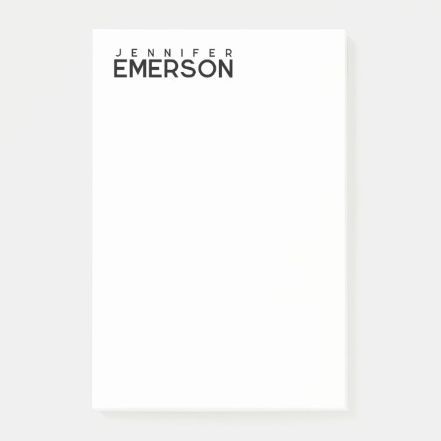 Professionell minimalistisk modern enkel  post-it block (Framsida)